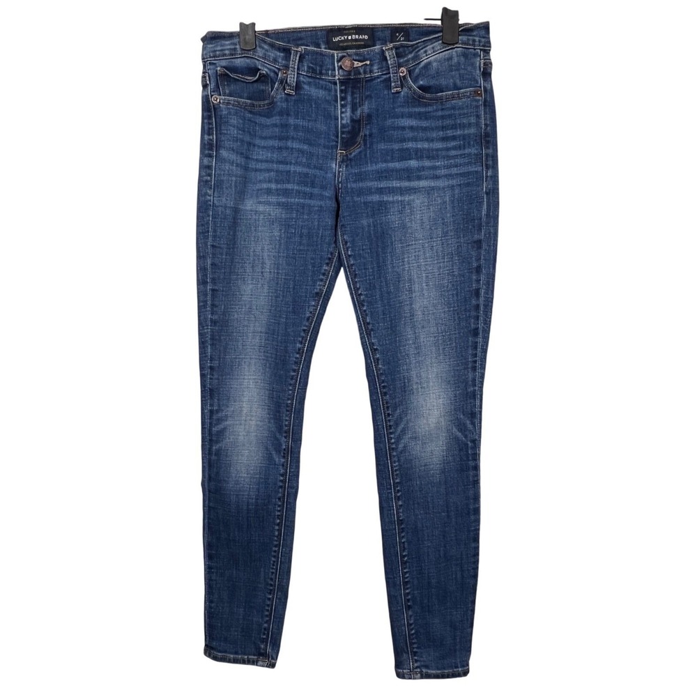Lucky Brand Blue Charlie Skinny Denim Jeans Womens 4